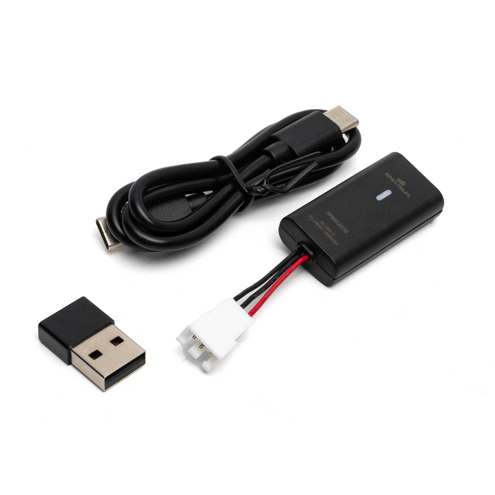 Spektrum 2S PH2.54 JST-XH 3-pin USB-C 500mAh Charger -  - Horizon Hobbies, Inc.