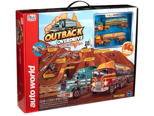AUTO WORLD OUTBACK OVERDRIVE 14' SLOT RACE SET -  - BCY service