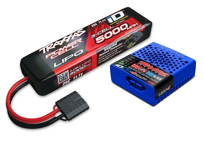 Traxxas 2985-3S EZ-Peak ID 40W USB-C Charger & 3S 5000mAh LiPo Battery Completer -  - Traxxas