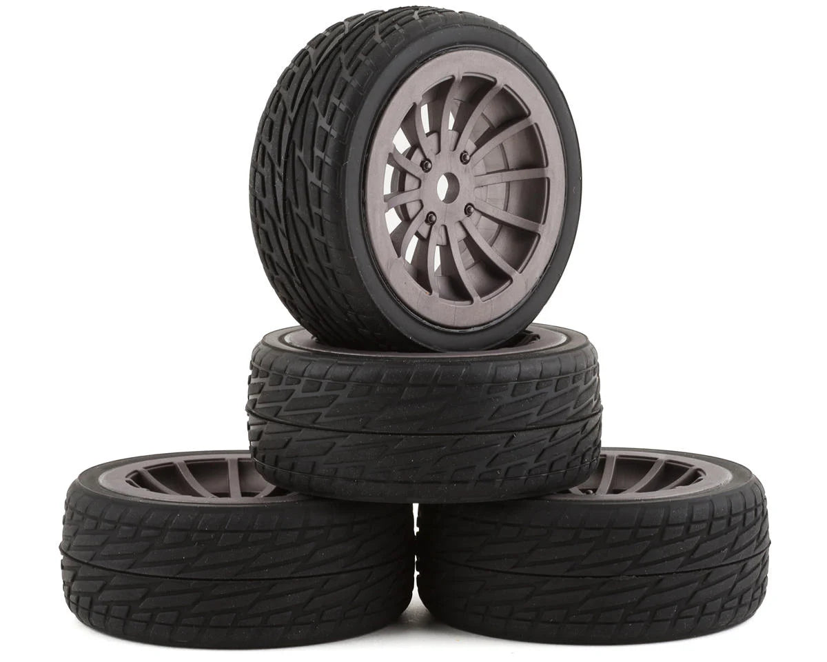 Team Associated Apex2 Sport Datsun 240Z Pre-Mounted Wheels & Tires (4) -  - AMain Distributing
