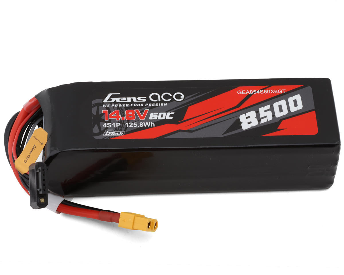 Gens Ace G-Tech Smart 4S LiPo Battery 60C (14.8V/8500mAh) w/XT60 Connector -  - Horizon Hobbies, Inc.