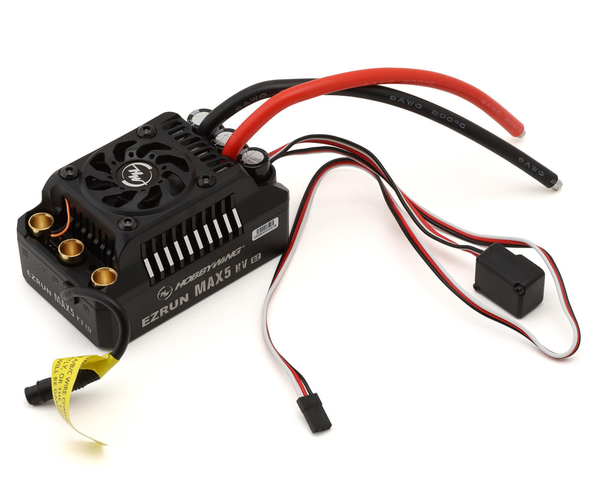 Hobbywing EZRun MAX5 G2 1/5 Scale Waterproof Brushless ESC (250A, 6-12S) -  - HobbyWing North America