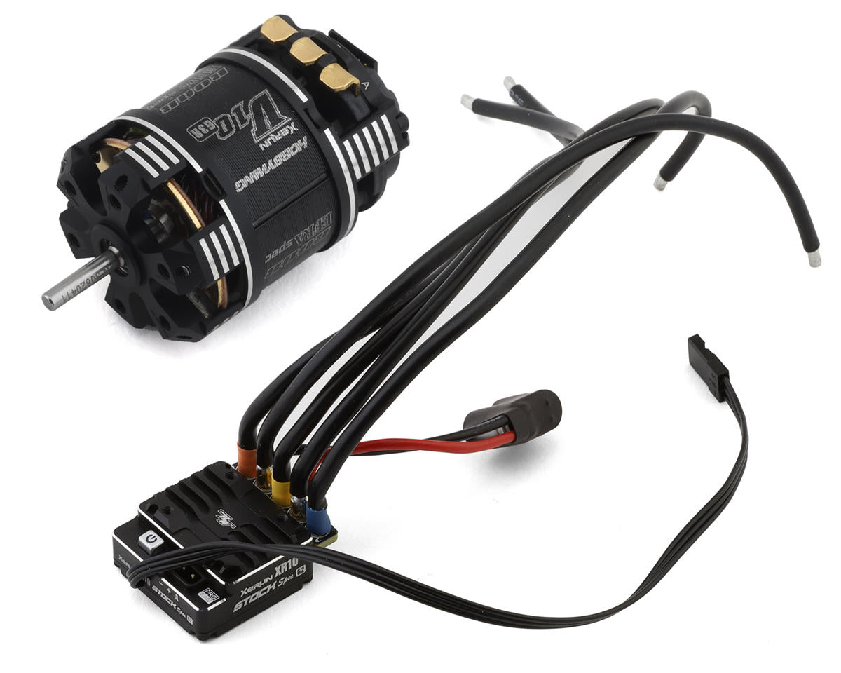 Hobbywing XR10 Stock Spec G2 Sensored Brushless ESC/V10 G3R Motor Combo (25.5T) -  - HobbyWing North America