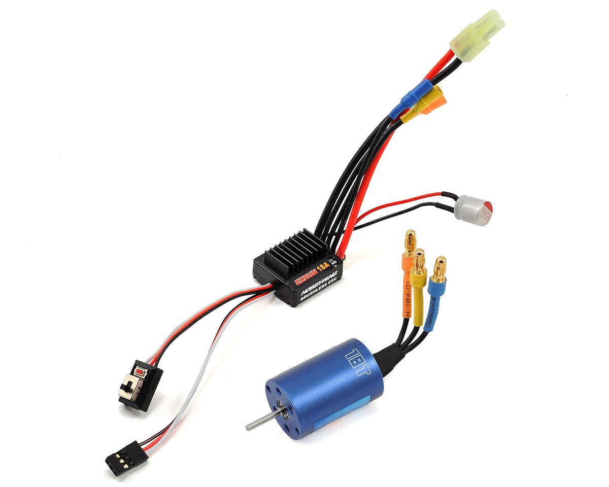 Hobbywing EZRun 18A Sensorless Brushless ESC/Motor Combo (18.0T/5200kV) w/Program Box -  - HobbyWing North America