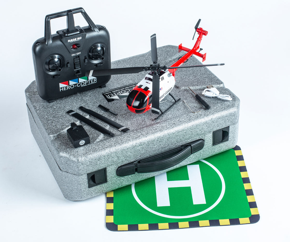 Rage RC Hero-Copter, 4-Blade RTF Helicopter -  - HRP Distributing, Inc.