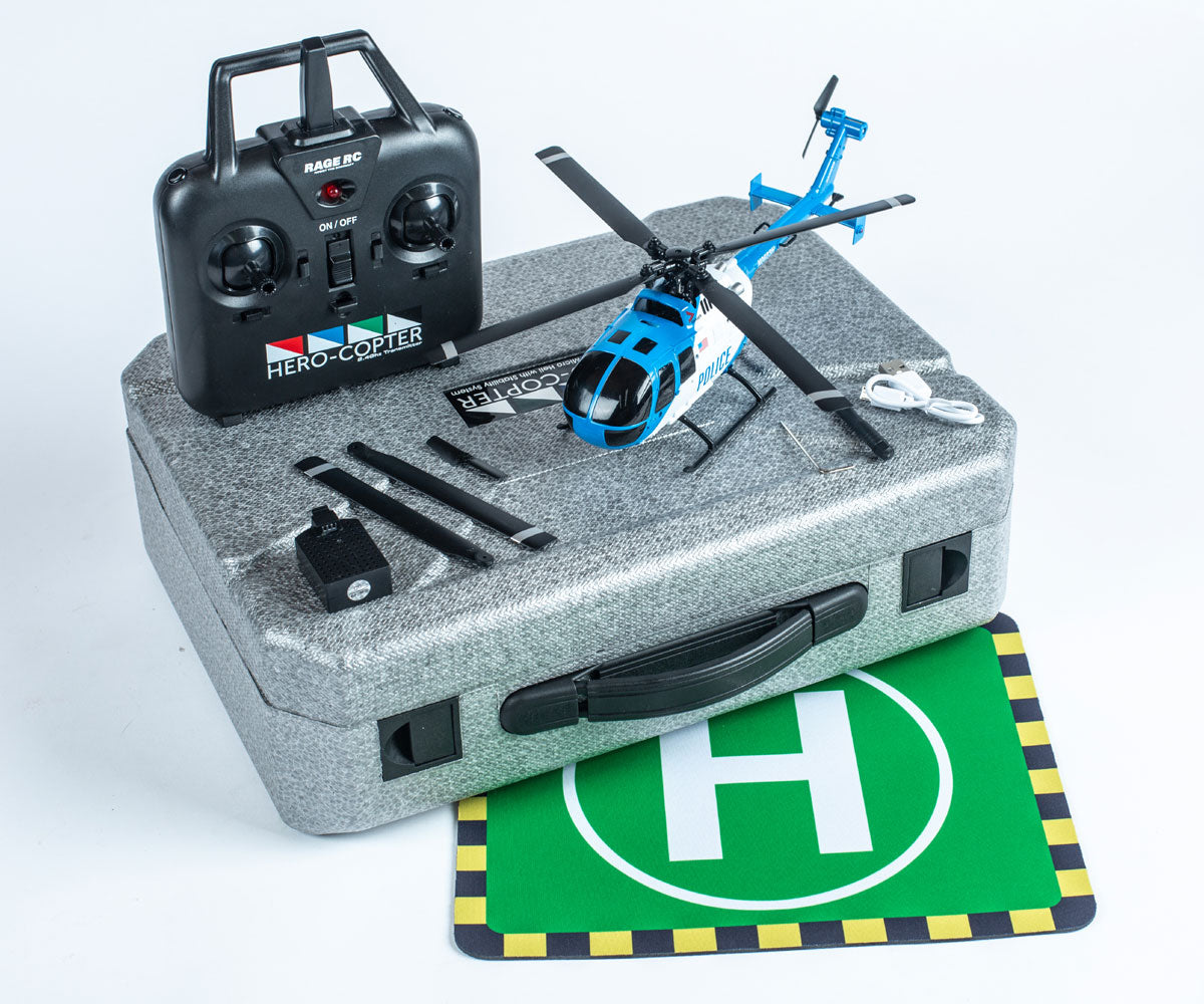 Rage RC Hero-Copter, 4-Blade RTF Helicopter -  - HRP Distributing, Inc.