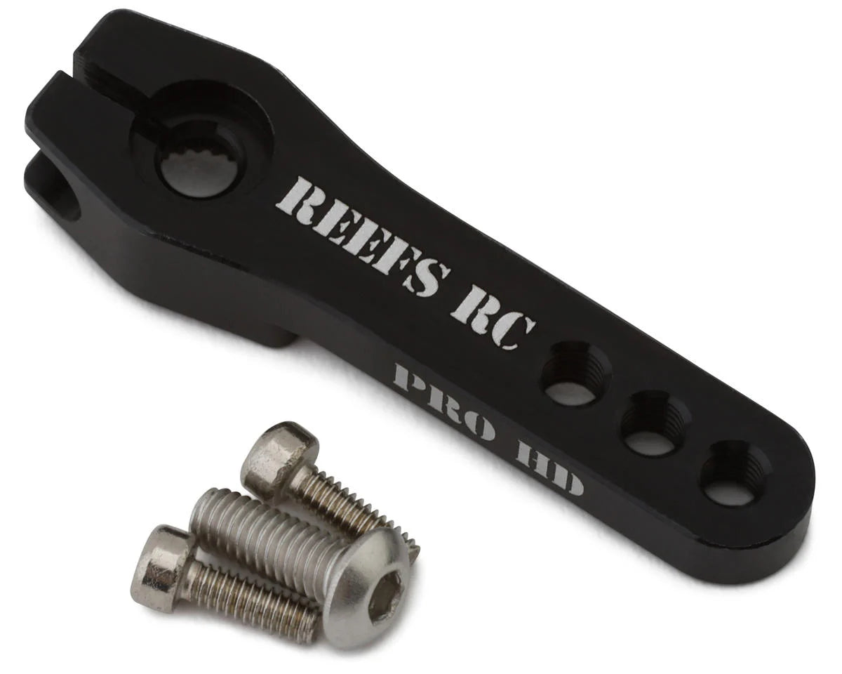 Reefs RC Pro HD Aluminum Servo Horn (Black) (25T) -  - AMain Distributing
