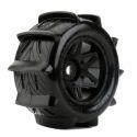 PowerHobby 1/8 Rooster 3.8" Belted Paddle Sand Snow Tires 17mm -  - HRP Distributing, Inc.