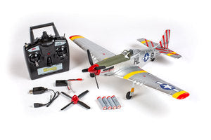 Rage RC P-51D Mustang 500mm Brushless RTF Warbird with PASS (Pilot Assist Stability Software) System -  - HRP Distributing, Inc.