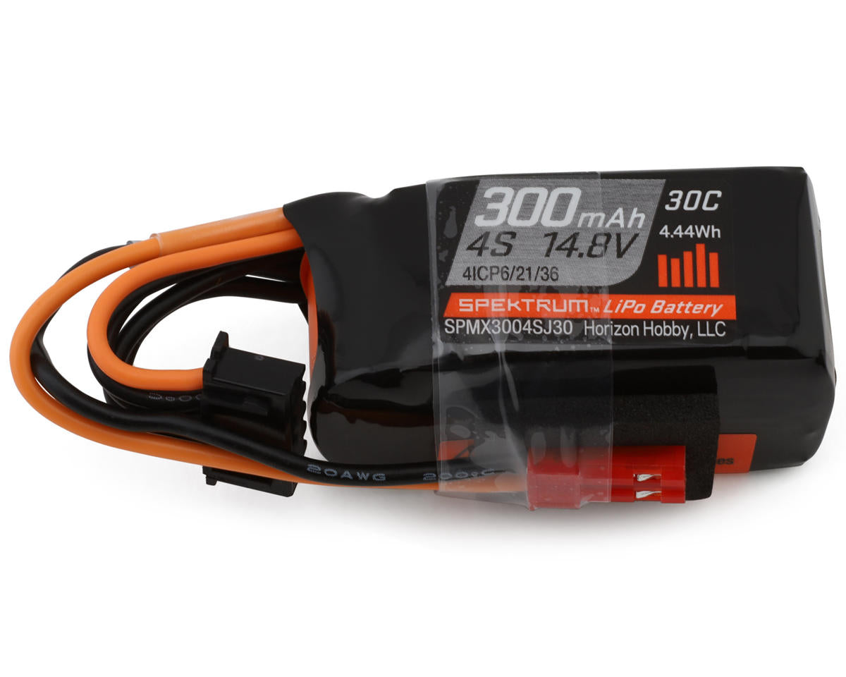 Spektrum RC 4S 30C LiPo Battery (14.8V/300mAh) w/JST Connector -  - Horizon Hobbies, Inc.