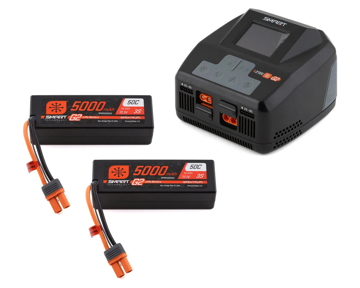 Spektrum RC Smart G2 PowerStage 6S Bundle w/Two 3S Smart LiPo Batteries (5000mAh) -  - Horizon Hobbies, Inc.