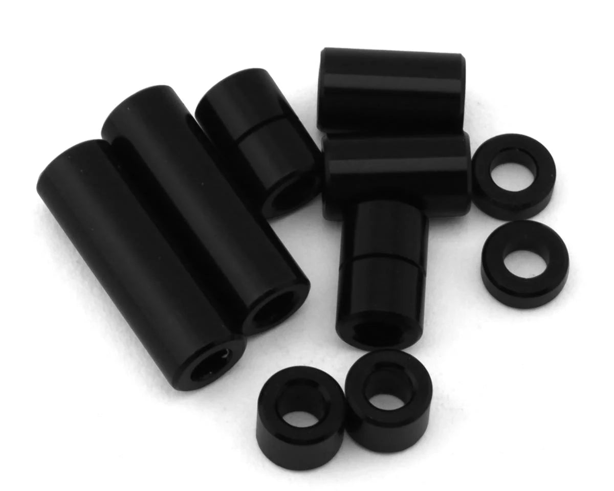 Tamiya JR Aluminum Spacer Set (10) (Black) -  - AMain Distributing