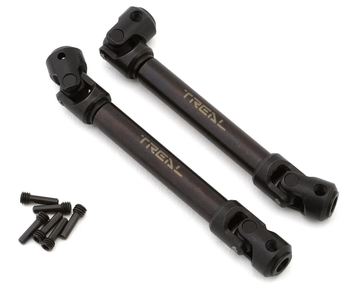 Treal Hobby Axial SCX10 III/Capra Hardened Steel Driveshafts (2) (91-125mm) -  - AMain Distributing