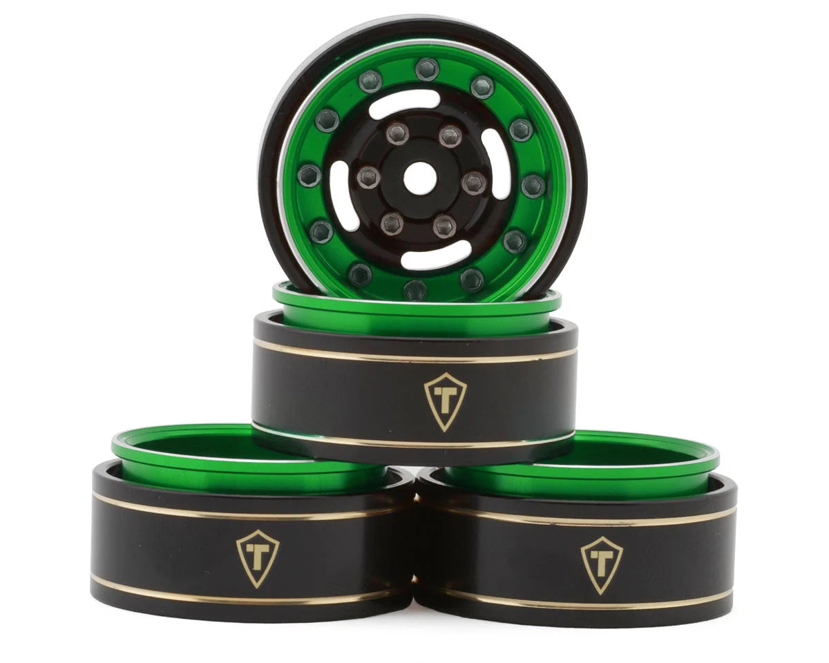 Treal Hobby Type F 1.0" Deep Dish Beadlock Wheels (4) (27g) - stpatty - AMain Distributing