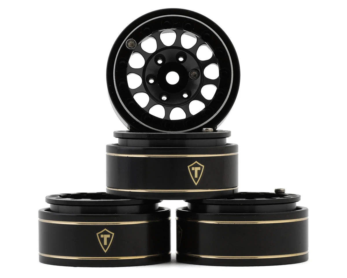 Treal Hobby Type I 1.0" Classic 12-Spoke Beadlock Wheels (4) (27.2g) -  - AMain Distributing