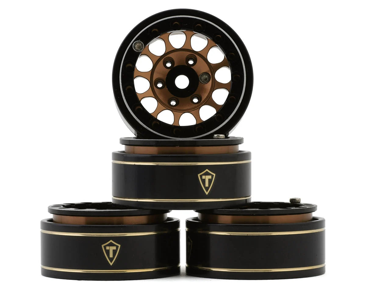 Treal Hobby Type I 1.0" Classic 12-Spoke Beadlock Wheels (4) (27.2g) -  - AMain Distributing