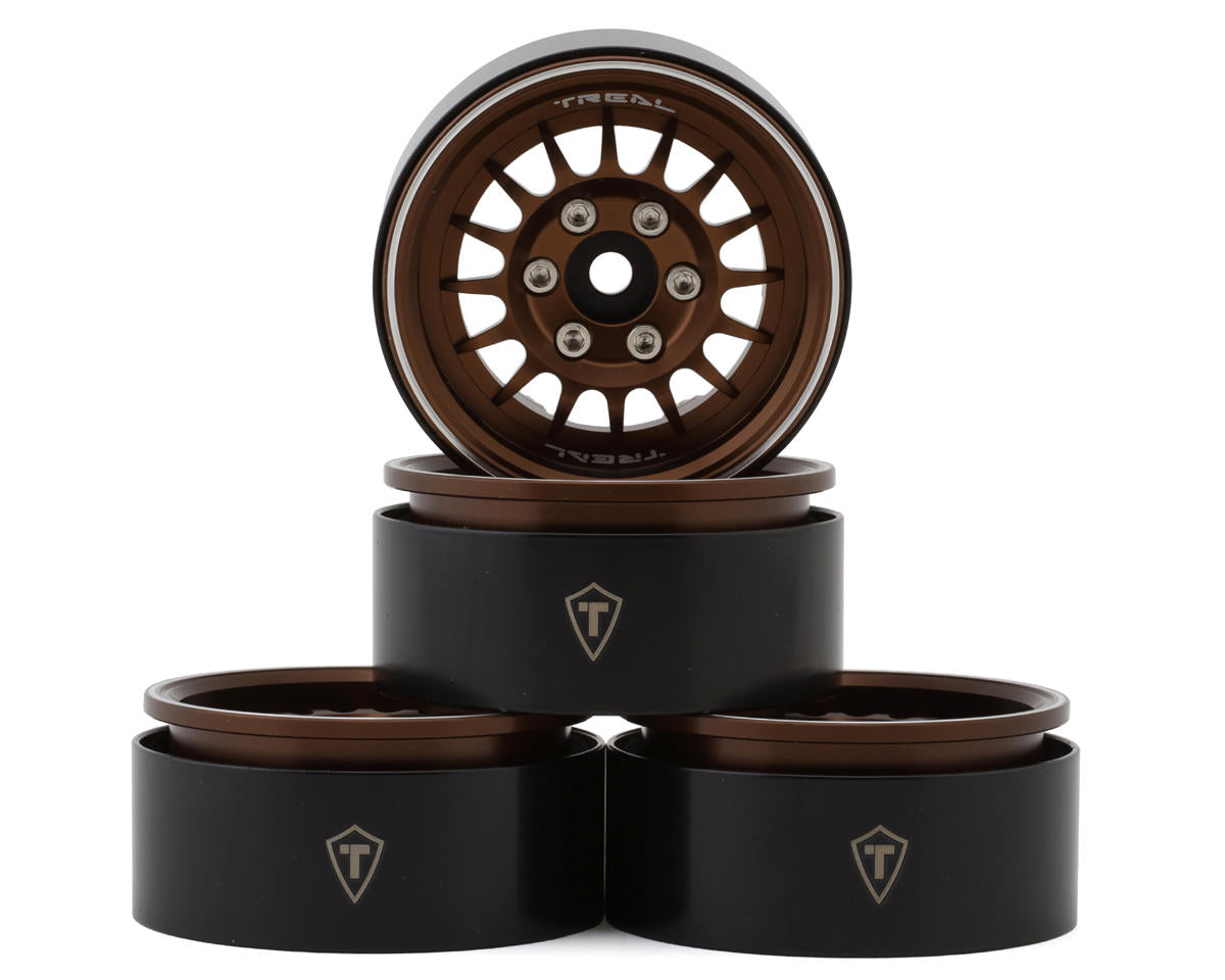 Treal Hobby Type N 1.9" Multi-Spoke Beadlock Wheels (Bronze) (4) -  - AMain Distributing