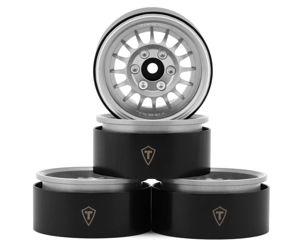 Treal Hobby Type N 1.9" Multi-Spoke Beadlock Wheels (Silver) (4) -  - AMain Distributing