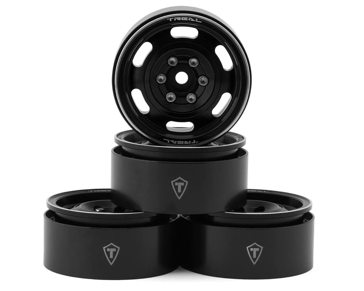 Treal Hobby Type G 1.9" Vintage Wagon Beadlock Wheels (4) (129.5g) -  - AMain Distributing