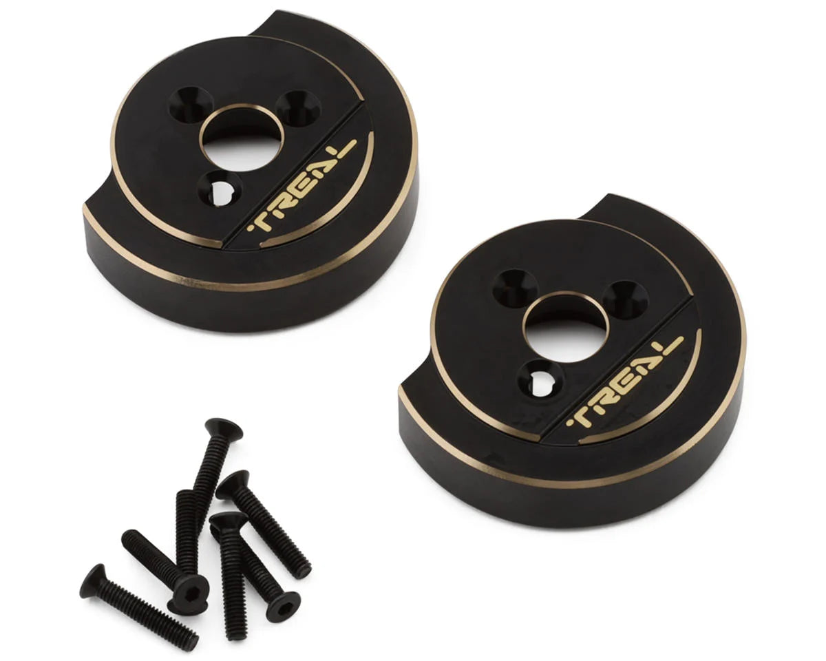 Treal Hobby Vanquish H10 Optic Brass Rear Counterweights (2) (78.4g Each) -  - AMain Distributing