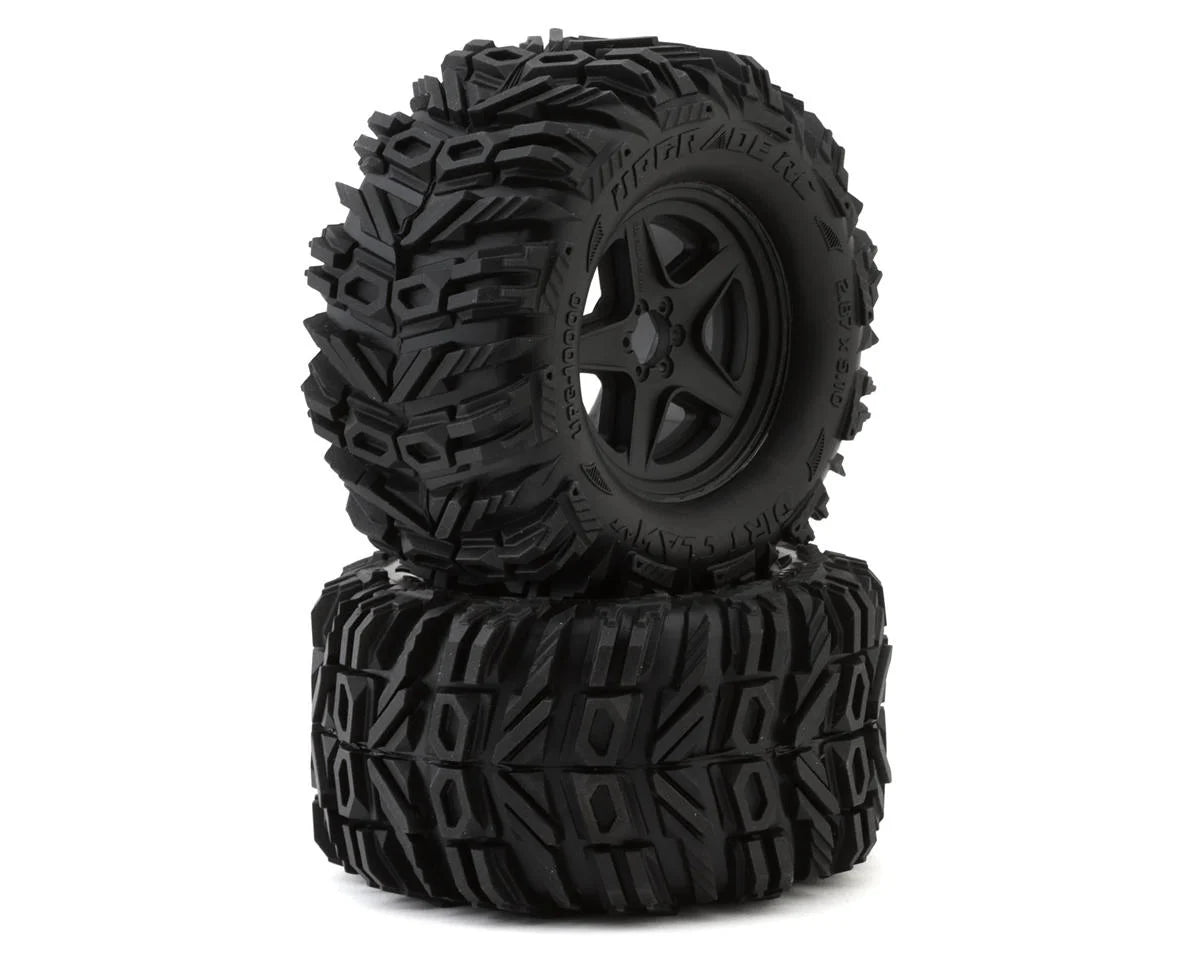 UpGrade RC Dirt Claw 2.8" Pre-Mounted All-Terrain Tires w/5-Star Wheels (2) (17mm/14mm/12mm Hex) -  - RC Visions
