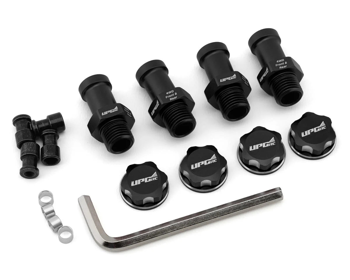 UpGrade RC Aluminum 17mm Hex Conversion for Traxxas® Stampede® 4X4 (Black) Direct Fit w/UpGrade RC 2.8" Tires - stpatty - AMain Distributing