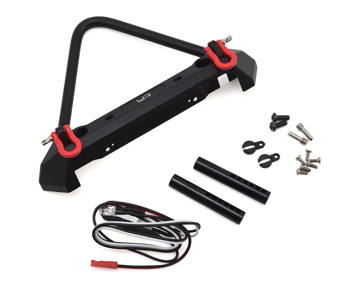 Yeah Racing Aluminum Front Stinger Bumper w/LED Light (Black) -  - AMain Distributing