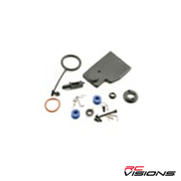 Traxxas Revo Fuel Tank Rebuild Kit (includes: mounting post, grommets (2), tank guard, mount) - Remote Control Toys - Traxxas