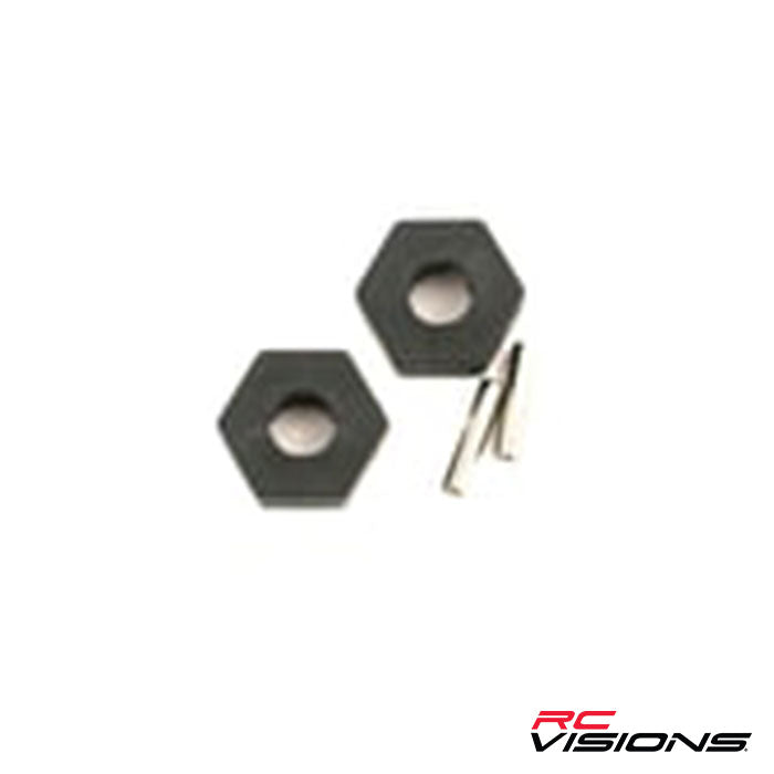 Traxxas Hex Wheel Hubs w/2.5x12mm Axle Pins (2) - Remote Control Toys - Traxxas