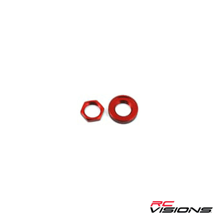 Traxxas 4-Tec 2.0 Aluminum Servo Saver Nuts (Red) - Remote Control Toys - Traxxas