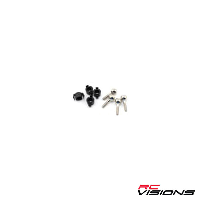 Traxxas Pivot Balls w/Pivot Ball Caps (4) - Remote Control Toys - Traxxas