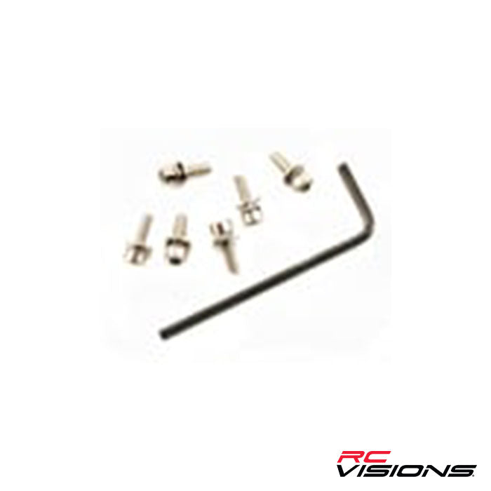 Traxxas Screws 3x10mm caphead machine (hex drive) (6), lockwashers (6) - Remote Control Toys - Traxxas