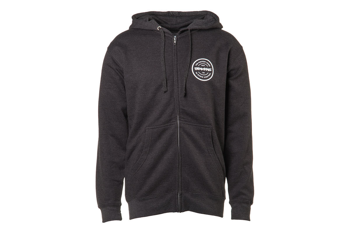 Traxxas Token Zip Hoodie Sweatshirt, Charcoal 2X-Large -  - Traxxas