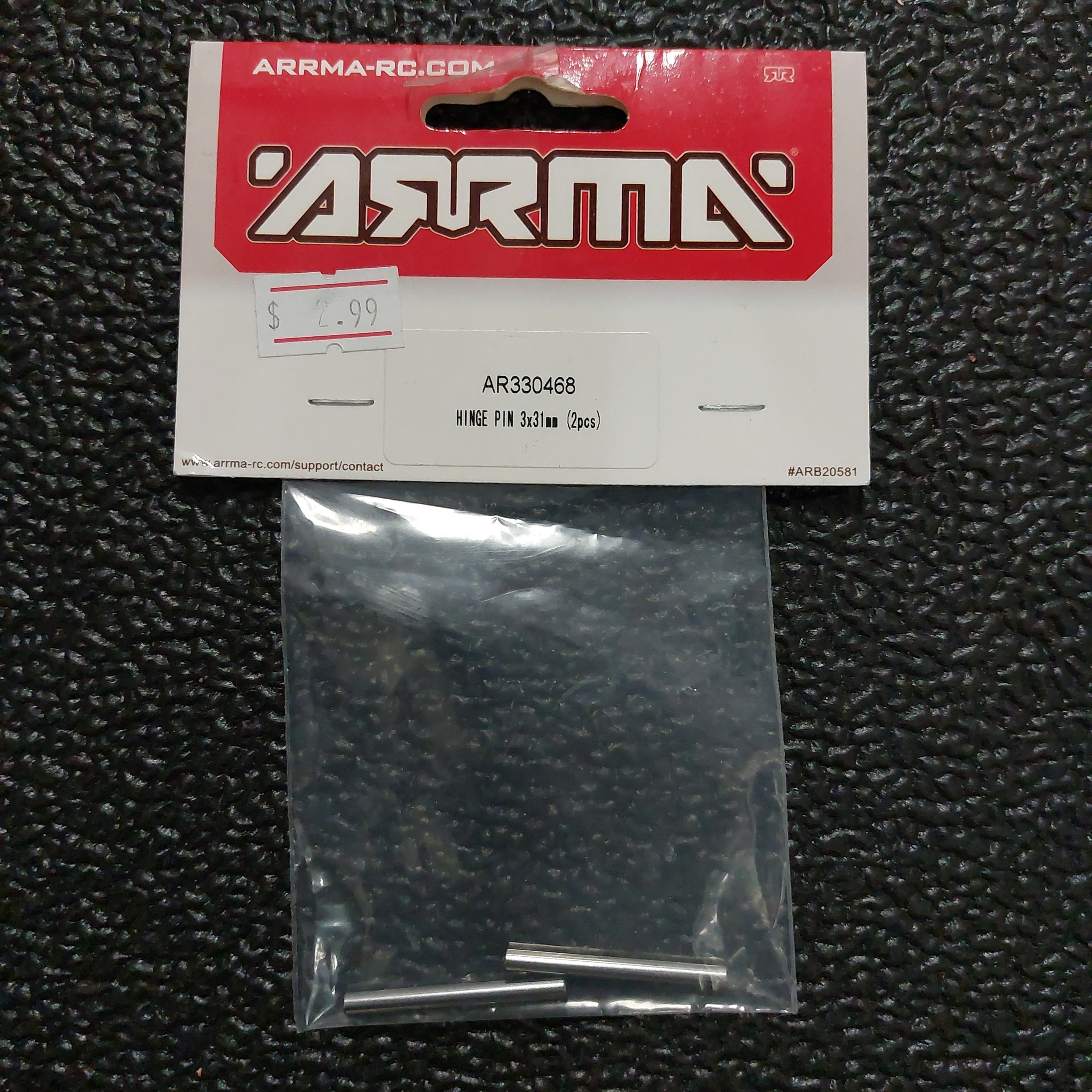 Arrma Hinge pin 3x31mm (2pce) -  - Horizon Hobbies, Inc.