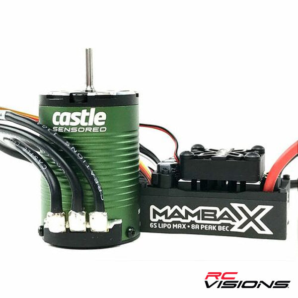 Castle Creations Mamba X SCT 1/10 Brushless Combo w/1415 Sensored Motor (2400kV) - Remote Control Toys - Castle Creations