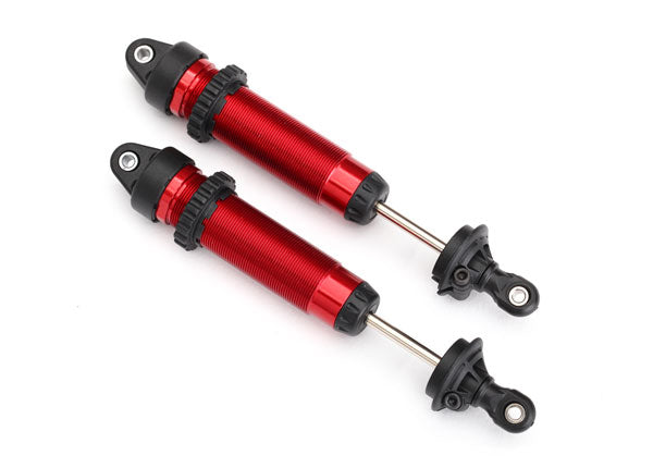 Traxxas 139mm Unlimited Desert Racer Rear Aluminum Threaded GTR Shocks (Red) (2) -  - Traxxas