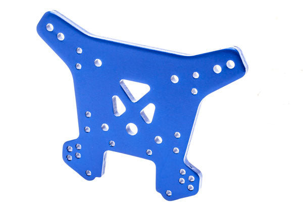 TRAXXAS  Shock tower, rear, 6061-T6 aluminum (blue-anodized) -  - Traxxas