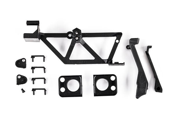 TRAXXAS TRX4M Door handles (4)/ light mounts, front (left & right)/ light retainers, front bumper (left & right)/ fuel cap/ snorkel/ spare tire mount (fits #9712 body) -  - Traxxas