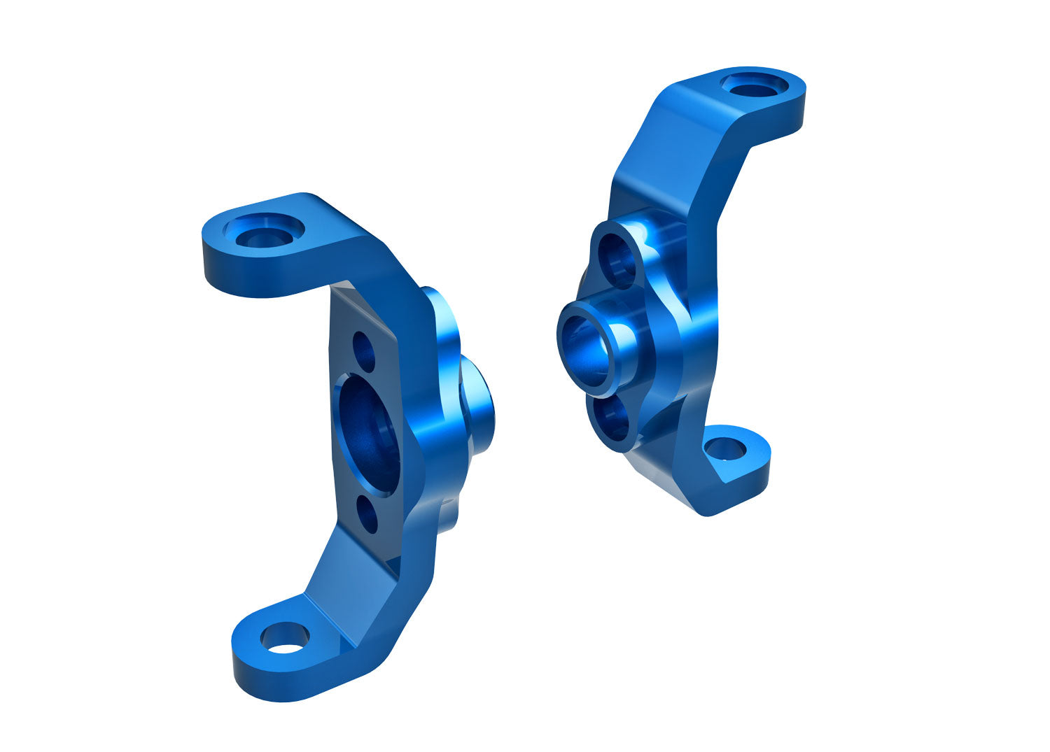 TRAXXAS Caster blocks, 6061-T6 aluminum (left & right) -  - Traxxas
