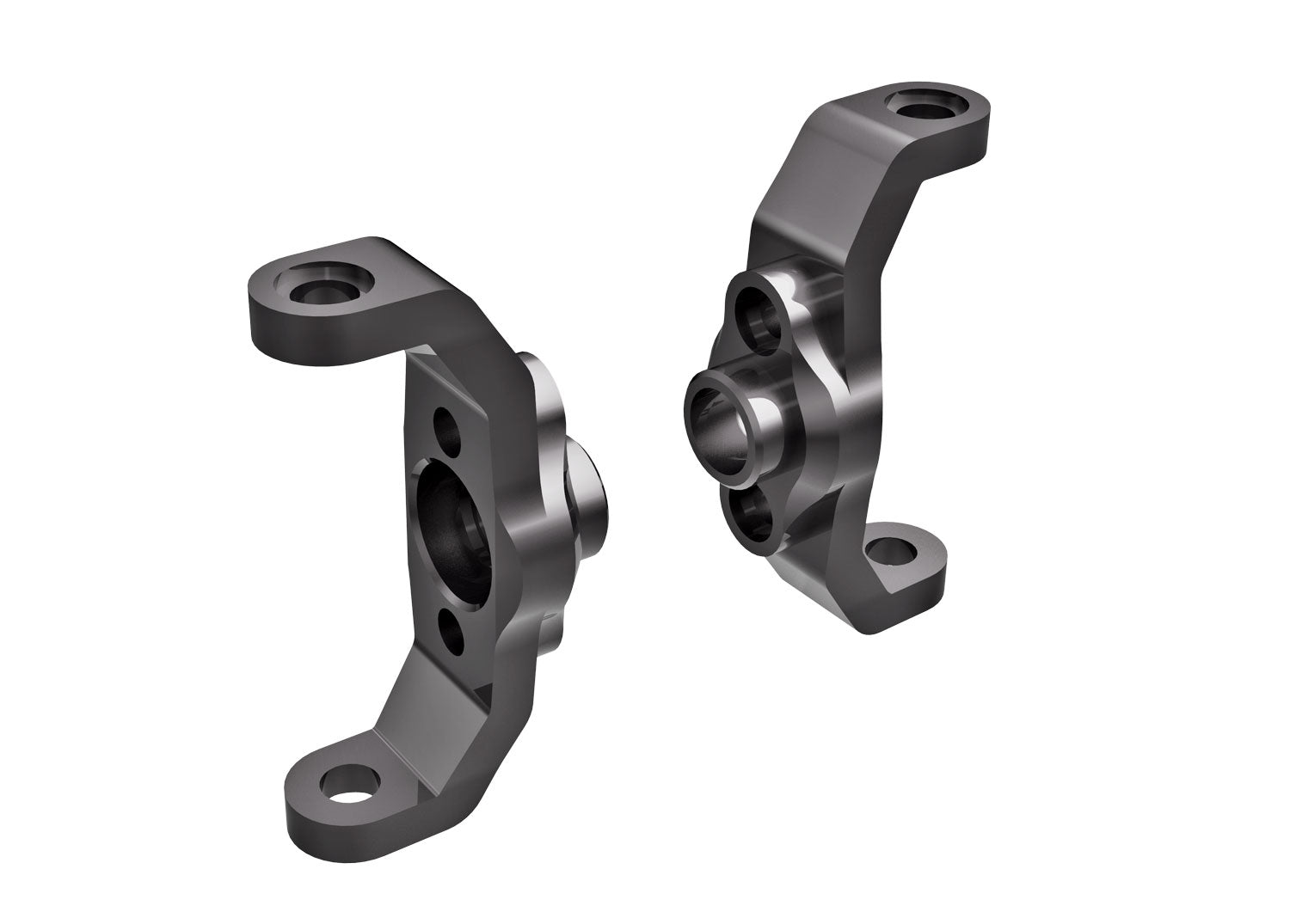 TRAXXAS Caster blocks, 6061-T6 aluminum (left & right) -  - Traxxas