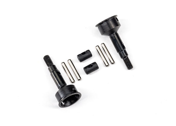 TRAXXAS TRX4M Stub axle, front (2)/ cross pins (2)/ drive pins (4) -  - Traxxas