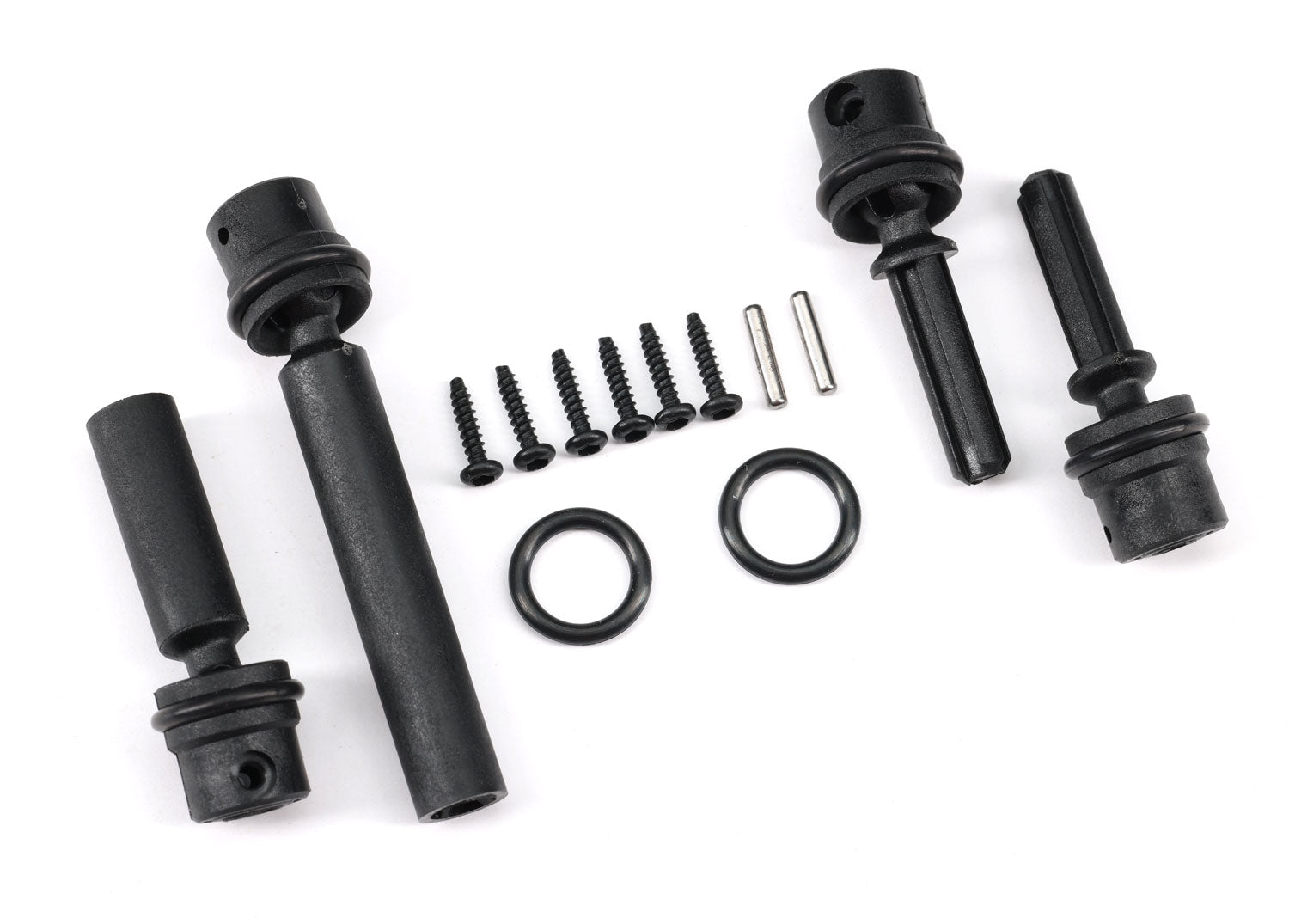 TRAXXAS TRX4M Driveshafts, center, assembled (front & rear) -  - Traxxas
