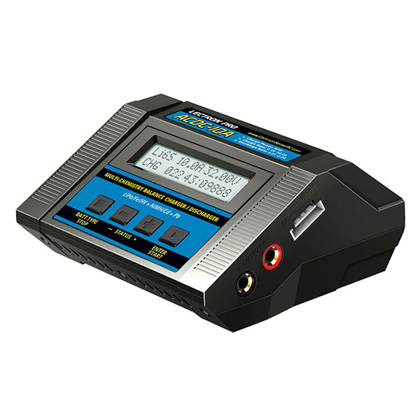 Common Sense RC Lectron Pro ACDC-10A 1S-6S 100W 10A Multi-Chemistry Balancing Charger (LiPo/LiFe/LiHV/NiMH) - Remote Control Toys - Common Sense RC