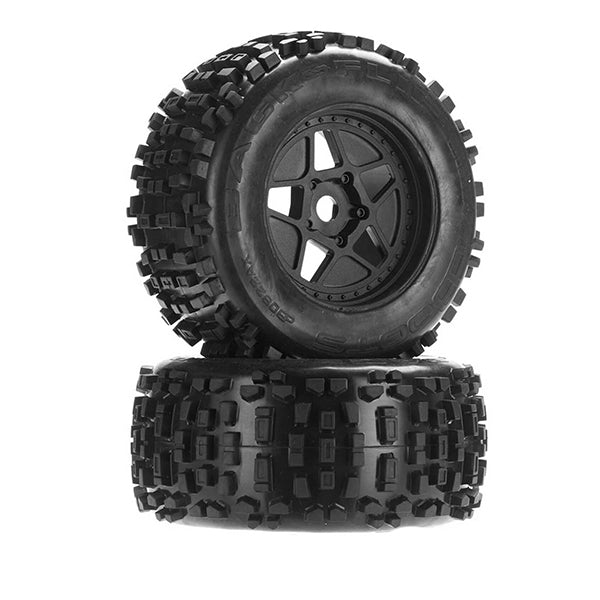 Arrma Dboots 'Back-Flip Mt 6S' Pre-Mounted Tires (Black) (2) - Remote Control Toys - Horizon Hobbies, Inc.