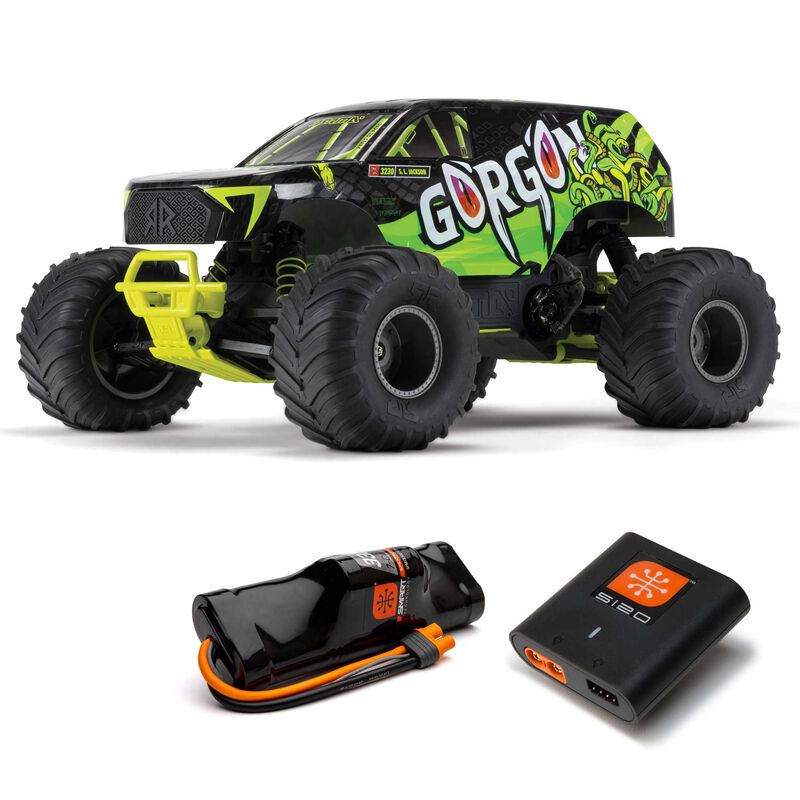 Arrma GORGON 4X2 MEGA 550 Brushed 1/10 Monster Truck RTR  w/SLT2 2.4GHz Radio, Battery & Charger -  - Horizon Hobbies, Inc.
