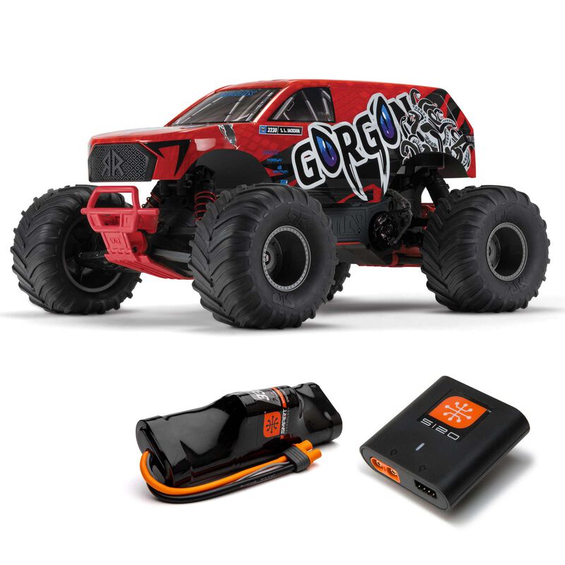 Arrma GORGON 4X2 MEGA 550 Brushed 1/10 Monster Truck RTR  w/SLT2 2.4GHz Radio, Battery & Charger -  - Horizon Hobbies, Inc.