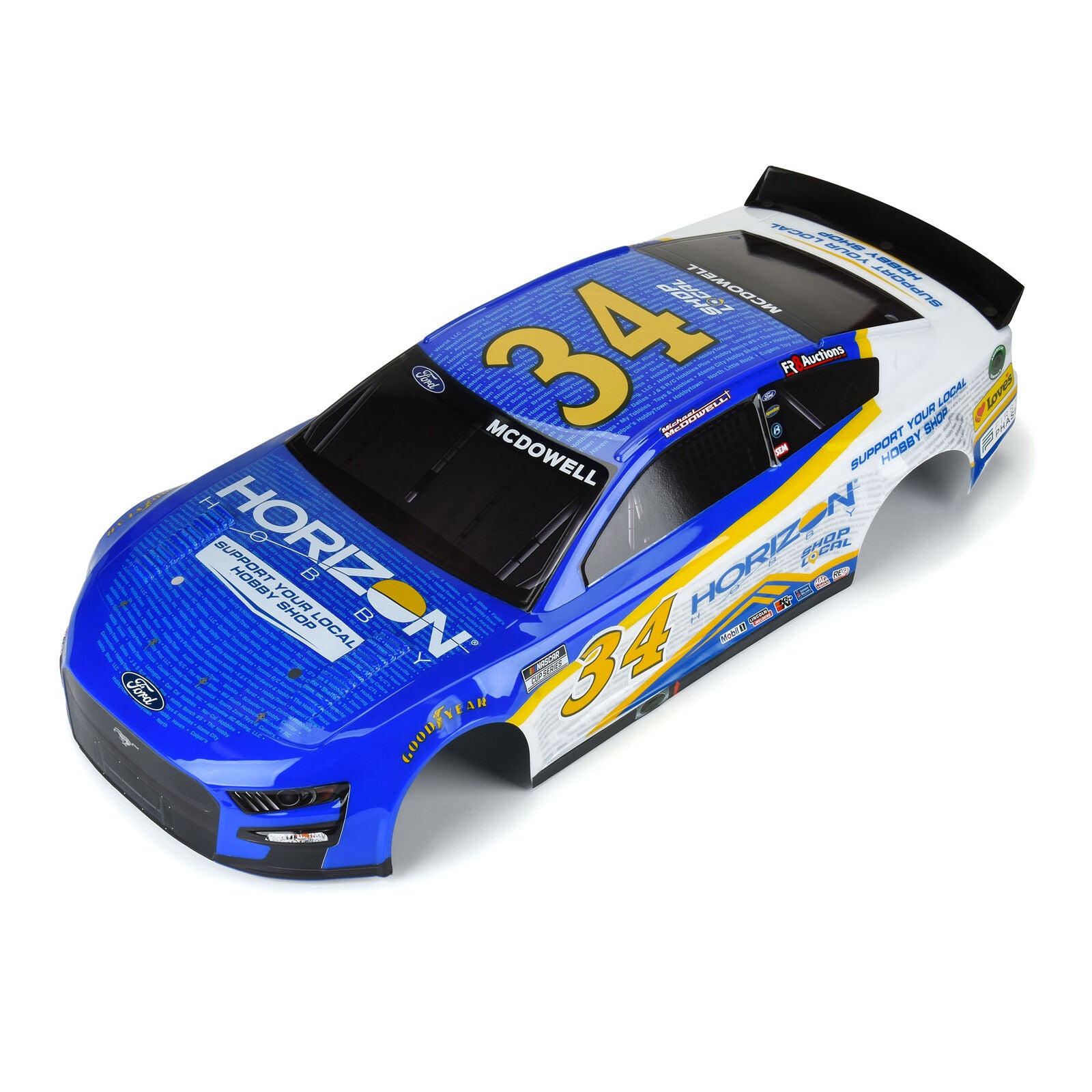 ARRMA Limited Edition No.34 Ford Mustang NASCAR Cup Series Body: INFRACTION 6S -  - Horizon Hobbies, Inc.