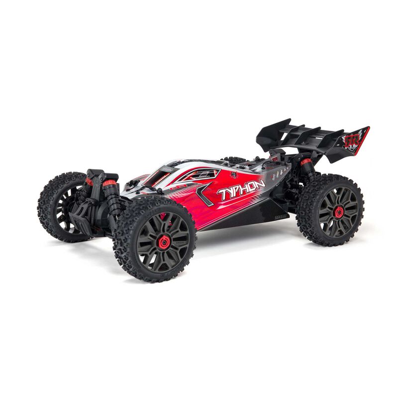 Arrma Typhon V3 3S BLX Brushless RTR 1/8 4WD Buggy (Red) w/Spektrum SLT3 2.4GHz Radio - Remote Control Toys - Horizon Hobbies, Inc.