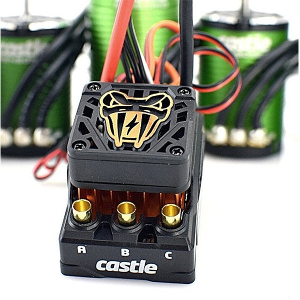 Castle Creations Copperhead 10 Waterproof 1/10 Sensored Combo w/1410 (3800Kv) (5mm Shaft, SCT Edition) -  - Castle Creations
