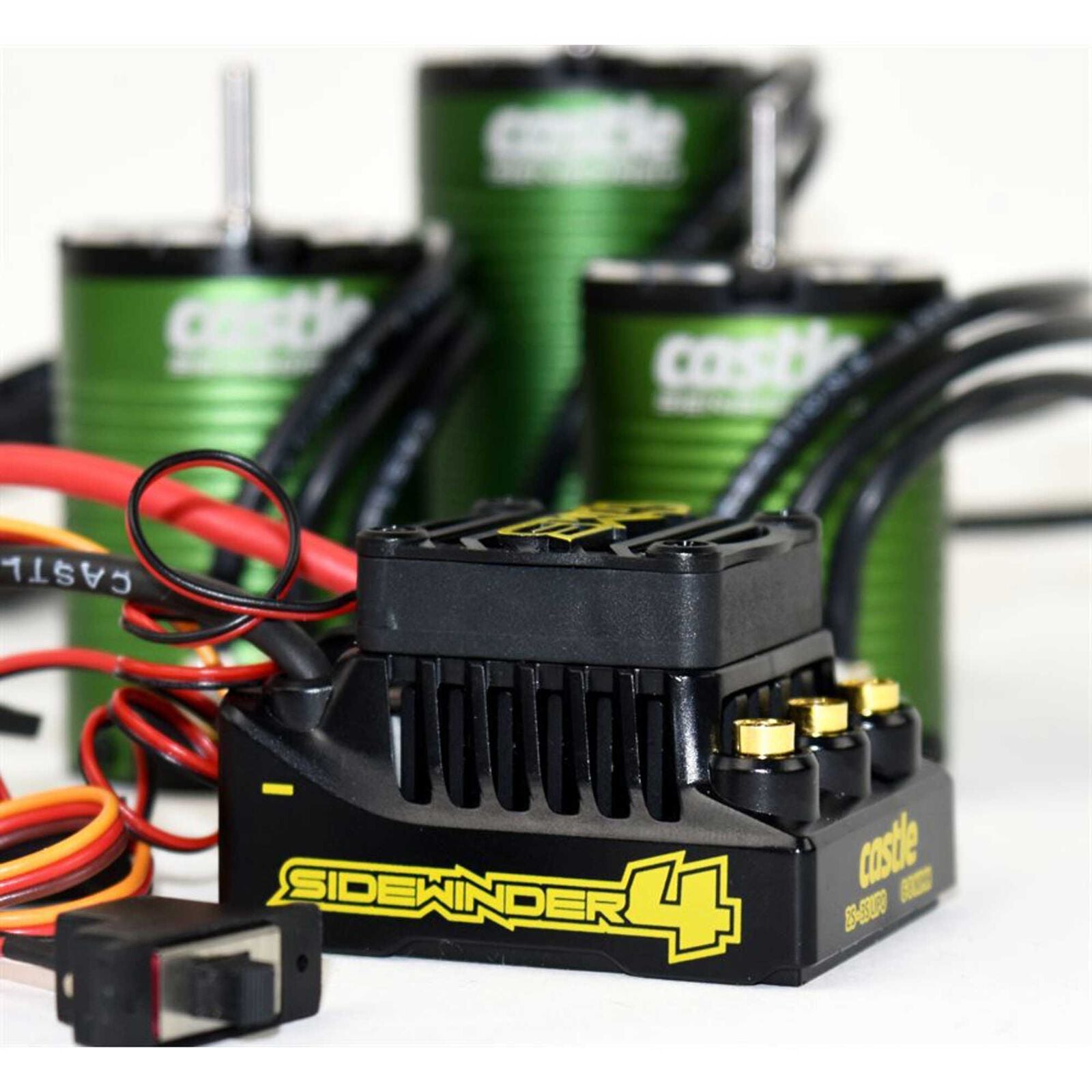 Castle Creations Sidewinder SW4 Waterproof 1/10 ESC/Motor Combo w/1415 (2400kV) MT Edition - Motor/ESC - Castle Creations